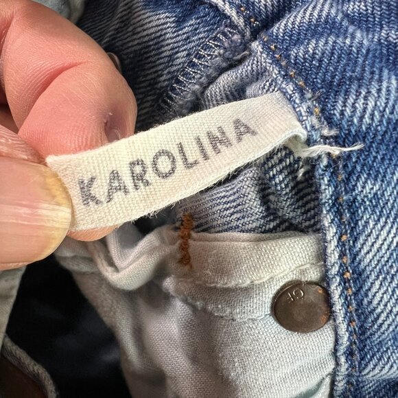 GRLFRND Jeans Women's 26x28* Karolina High Rise Skinny Light Blue Denim Tag 26 - Picture 7 of 16